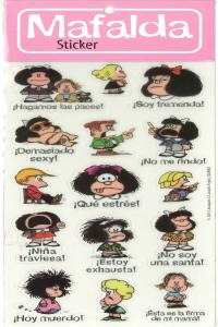 PACK STICKERS MAFALDA 1 - 6 COPIAS: portada