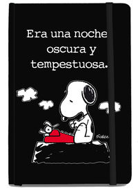 CUADERNO SNOOPY ERA UNA NOCHE OSCURA Y TEMPESTUOSA: portada