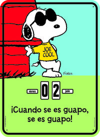 CALENDARIO SNOOPY CUANDO SE ES GUAPO SE ES GUAPO: portada