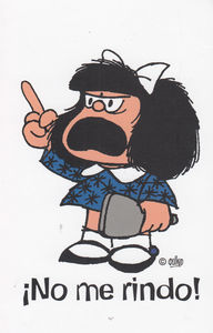 CUADERNO MAFALDA NO ME RINDO: portada