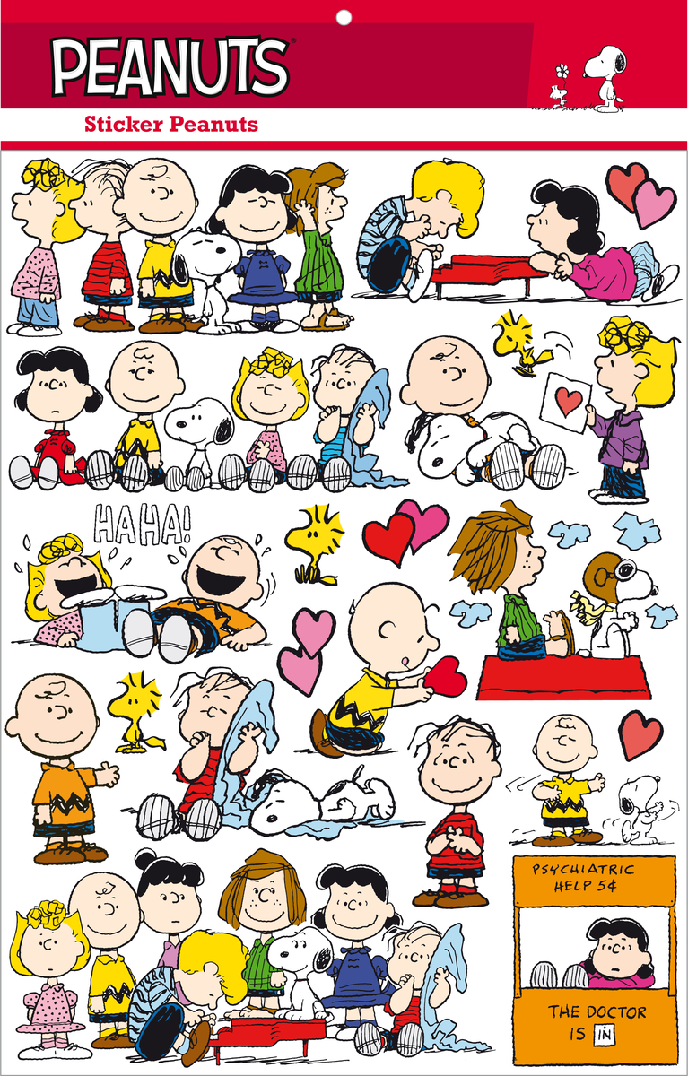 MAXI PEGATINAS PEANUTS: portada