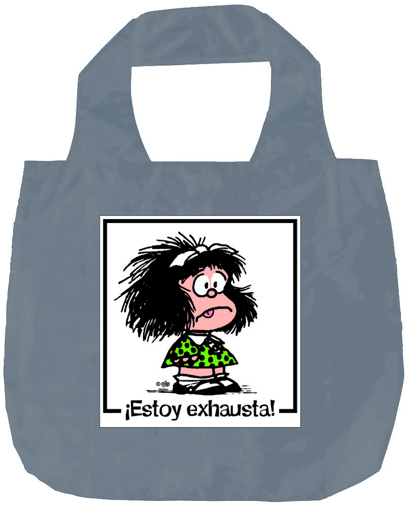 BOLSA PLEGABLE MAFALDA ESTOY EXHAUSTA - NE: portada