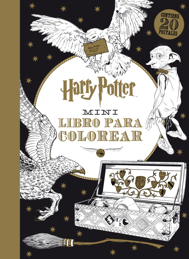 Harry Potter Mini libro para colorear: portada