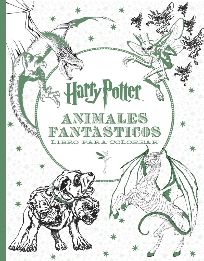 harry potter-animales fantÁsticos libro para colorear