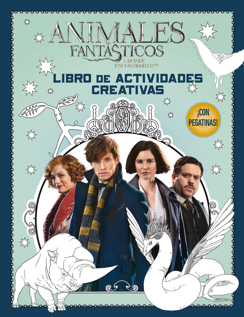 Animales fantásticos Libro de actividades creativas: portada