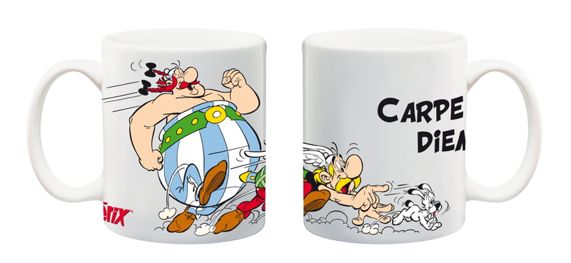 Taza Astrix. Carpe diem: portada