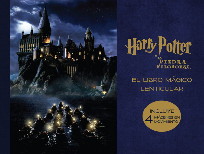 El libro mgico lenticular de Harry Potter y La piedra filos: portada