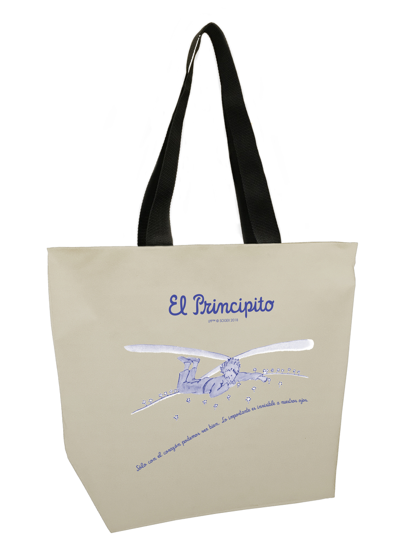 Bolsa Mega shopper El Principito. Slo con el corazn: portada