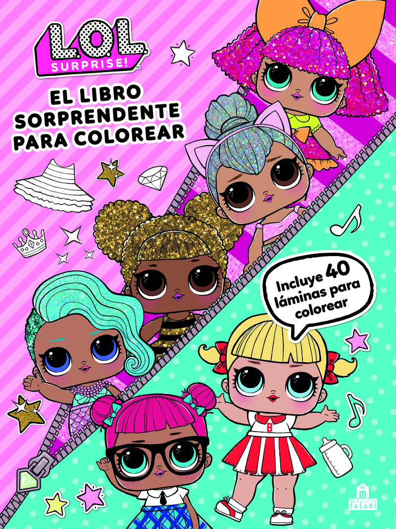 LOL Surprise! El libro sorprendente para colorear: portada