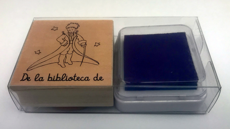Sello exlibris El Principito: portada