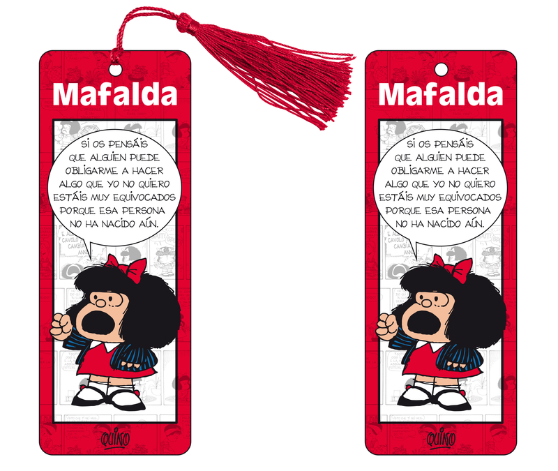 Marcapáginas 3D Mafalda (rojo): portada