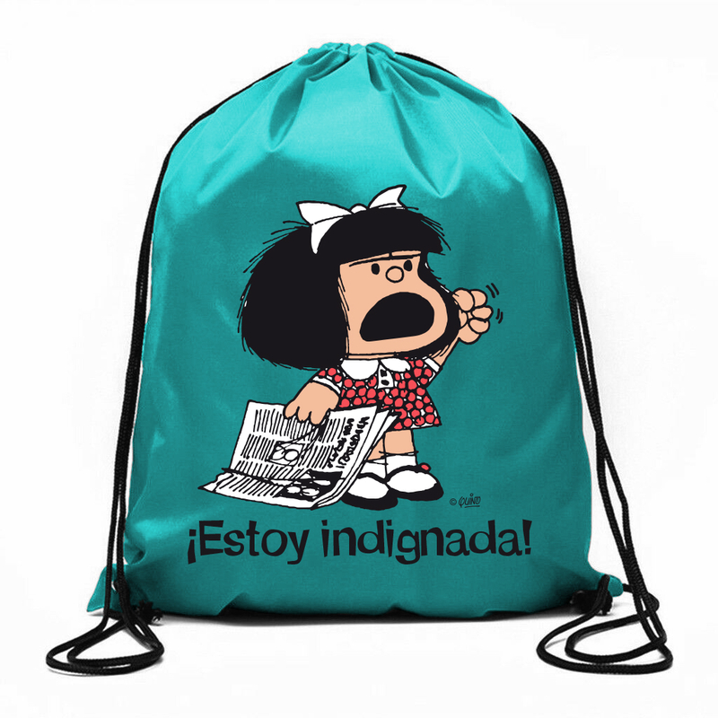 Bolsa de cuerdas Mafalda Estoy indignada!: portada