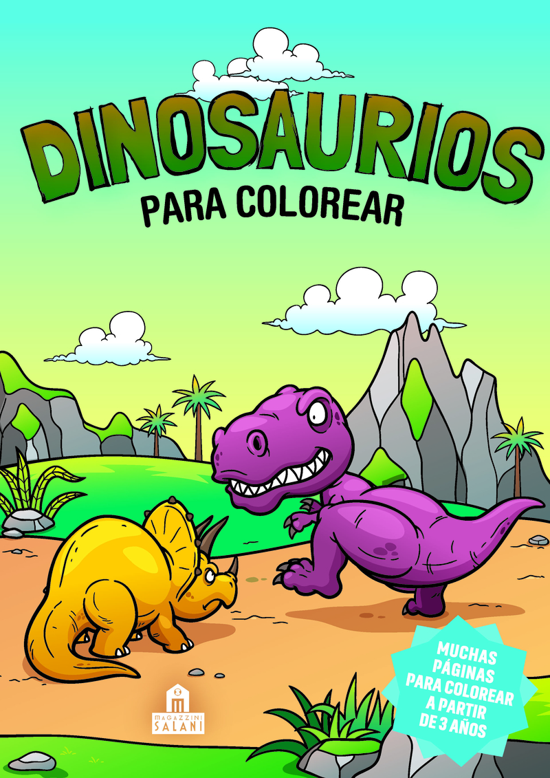 Dinosaurios para colorear (2ªED): portada