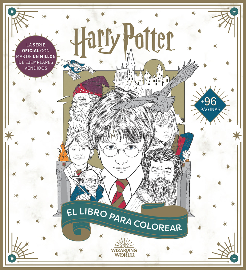 Harry Potter: El libro oficial para colorear (2ªED): portada