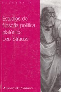 ESTUDIOS DE FILOSOFA POLTICA PLATNICA: portada