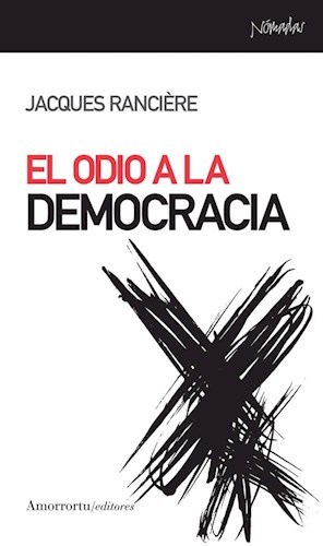 EL ODIO A LA DEMOCRACIA: portada