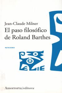 EL PASO FILOSFICO DE ROLAND BARTHES: portada