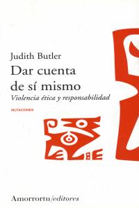DAR CUENTA DE Sí MISMO: portada