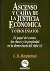 ASCENSO Y CAIDA DE LA JUSTICIA ECONOMICA: portada