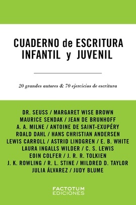 Cuaderno de escritura infantil y juvenil: portada