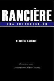 RANCIÈRE. Una introducción: portada