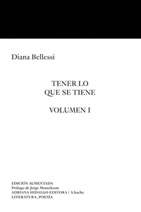 Tener lo que se tiene: portada