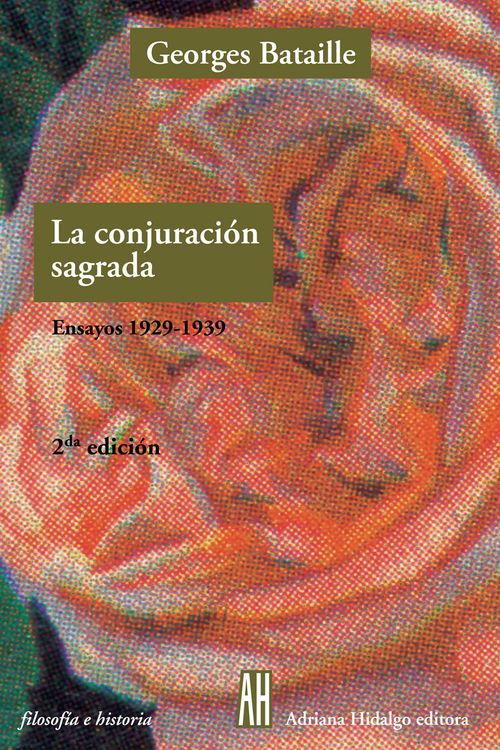 CONJURACION SAGRADA ENSAYOS 1929 1939: portada