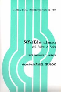 SONATA EN SOL MAYOR DEL PADRE ANTONIO SOLER: portada