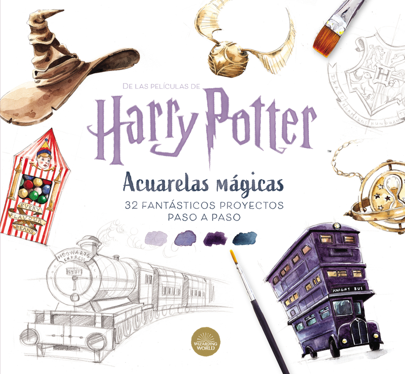 HARRY POTTER ACUARELAS MGICAS: portada