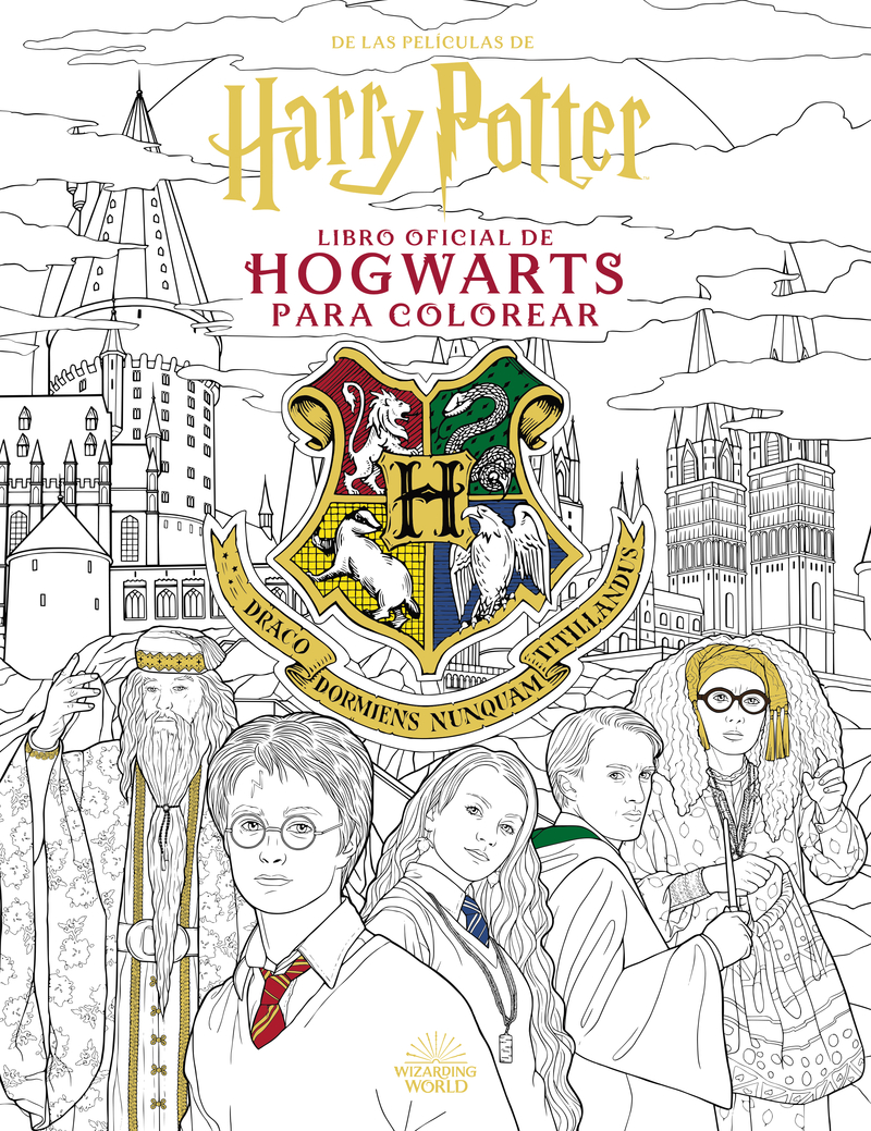 Harry Potter. El libro oficial de Hogwarts para colorear: portada