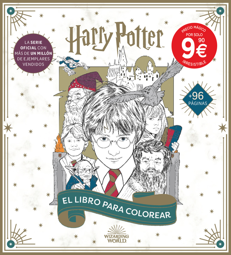 HARRY POTTER. EL LIBRO OFICIAL PARA COLOREAR: portada