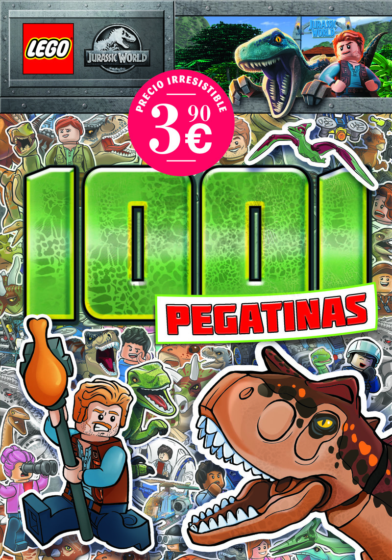 LEGO JURASSIC WORLD. 1001 PEGATINAS: portada