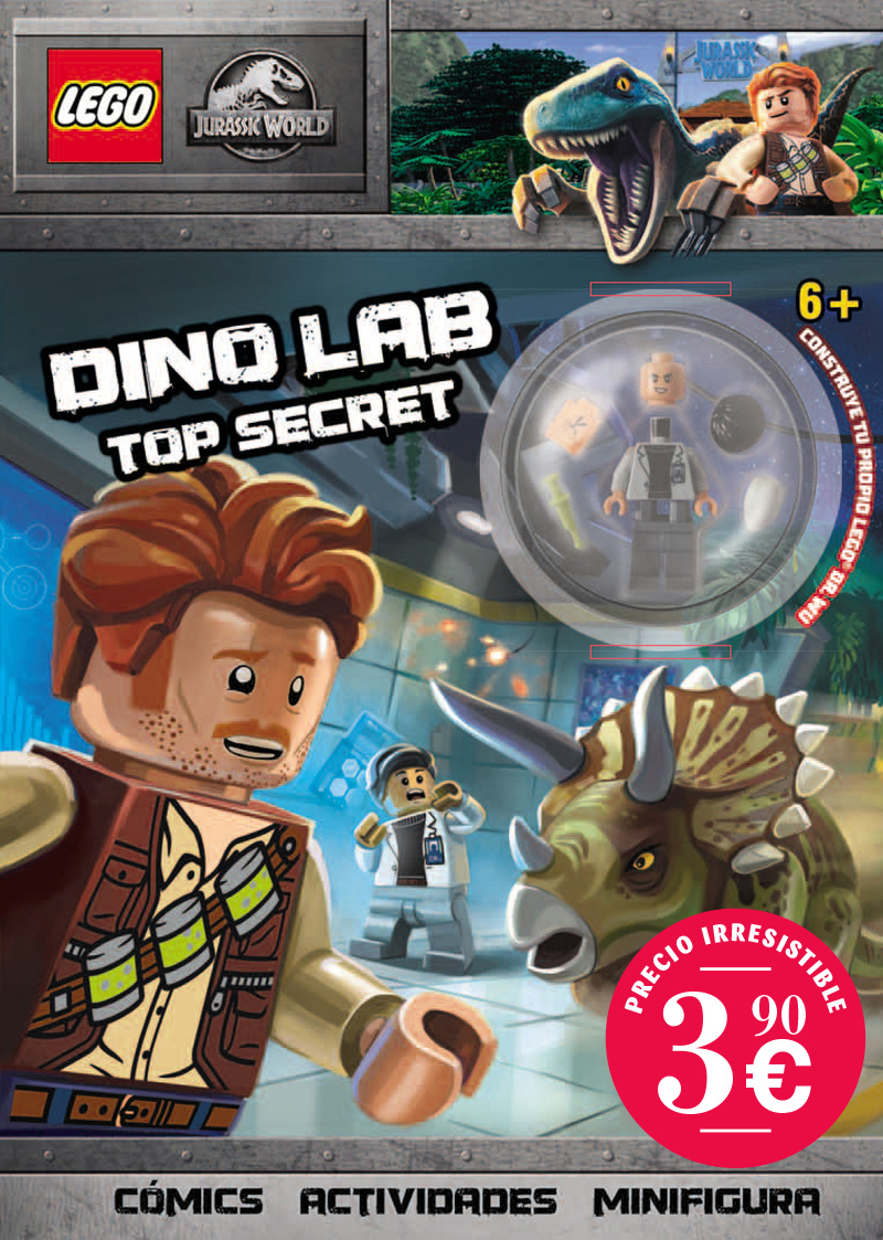 LEGO JURASSIC. DINO LAB TOP SECRET: portada