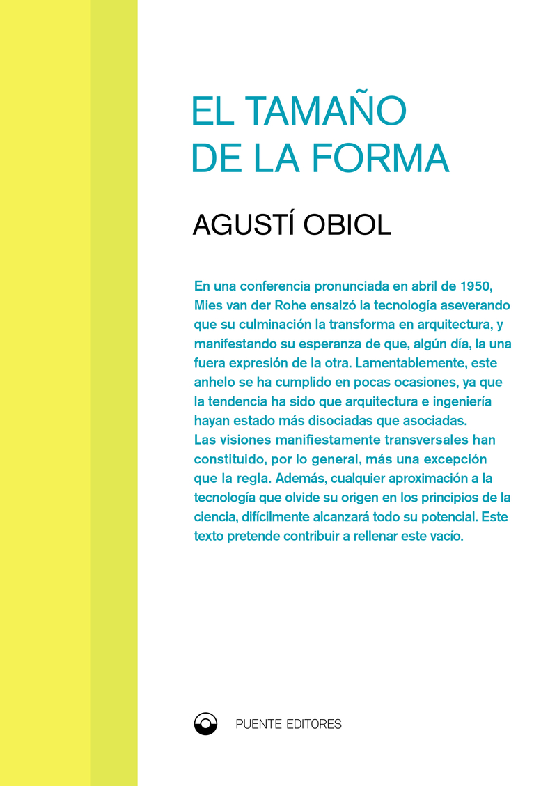 El tamaño de la forma: portada