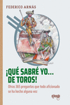 ¡Qué sabré yo... de toros!: portada