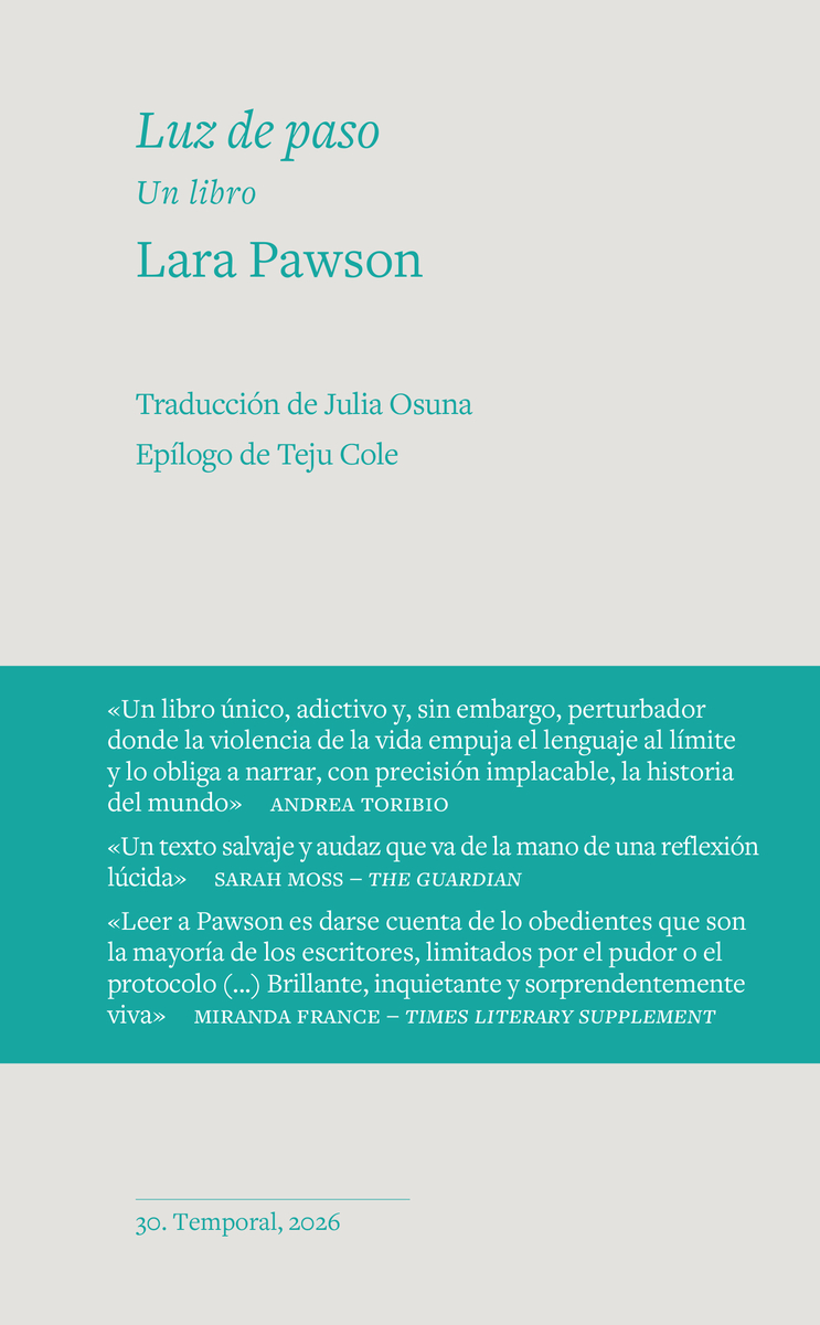 Luz de paso: portada